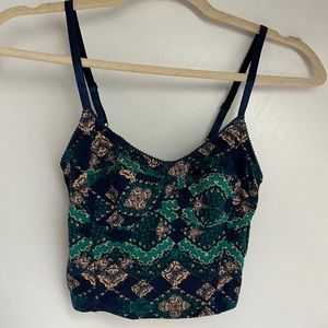 BNWT intimately Free People bralette crop top, size small